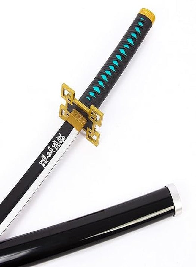 Offo سيف كاتانا خشبي من أنمي قاتل الشياطين، مويتشيرو توكيتو (100 سم بالحجم الطبيعي) | سيف أنمي فاخر مناسب للكوسبلاي، وفنون القتال، والعرض، والتدريب | هدية أنيقة للمعجبين، والأطفال، والمراهقين، وهواة الجمع - Image 4